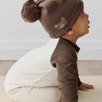 Organic Cotton Tao Sweatshirt Onepiece - Cloud Bobbie Bear Childrens Onepiece from Jamie Kay USA