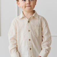 Isaiah Shirt - Coastal Stripe Cloud Childrens Shirt from Jamie Kay USA