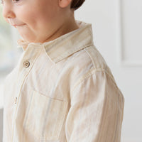 Isaiah Shirt - Coastal Stripe Cloud Childrens Shirt from Jamie Kay USA