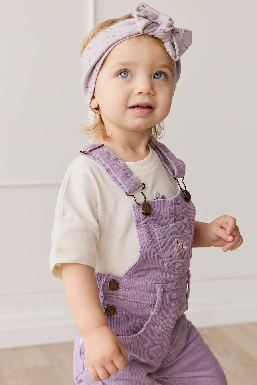 Jordie Cord Overall - Wildflower Meadow Childrens Overall from Jamie Kay USA