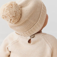 Ethan Hat - Oatmeal Marle Childrens Hat from Jamie Kay USA