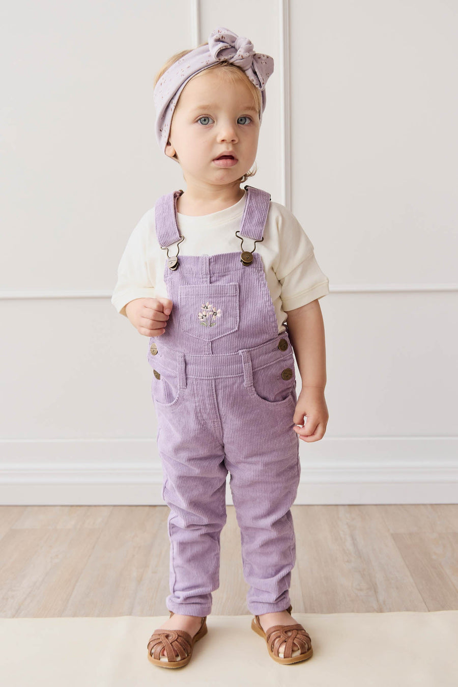 Jordie Cord Overall - Wildflower Meadow Childrens Overall from Jamie Kay USA