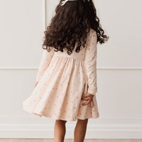 Organic Cotton Tallulah Dress - Meredith Morganite Childrens Dress from Jamie Kay USA