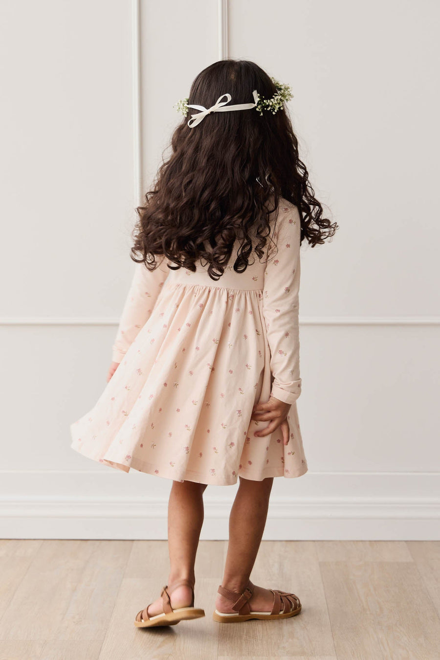 Organic Cotton Tallulah Dress - Meredith Morganite Childrens Dress from Jamie Kay USA