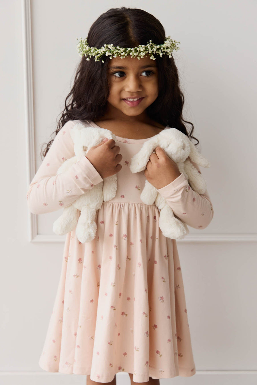 Organic Cotton Tallulah Dress - Meredith Morganite Childrens Dress from Jamie Kay USA