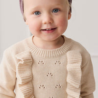 Valentia Jumper - Light Oatmeal Marle Childrens Jumper from Jamie Kay USA