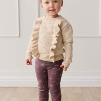 Organic Cotton Modal Everyday Legging - Petite Fleur Childrens Legging from Jamie Kay USA