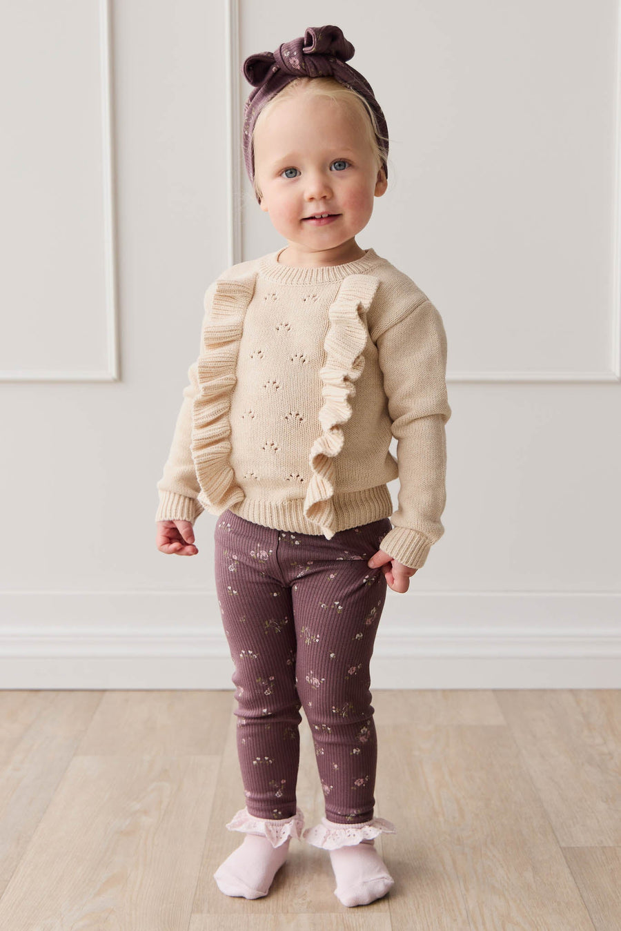 Organic Cotton Modal Everyday Legging - Petite Fleur Childrens Legging from Jamie Kay USA