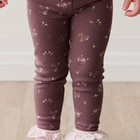 Organic Cotton Modal Everyday Legging - Petite Fleur Childrens Legging from Jamie Kay USA