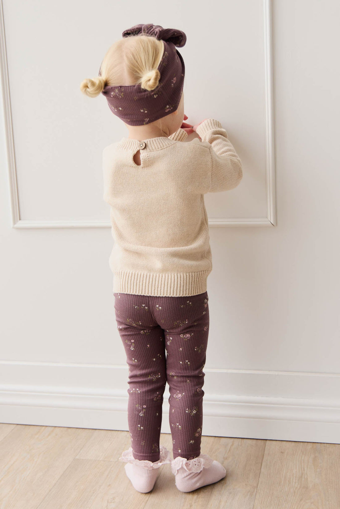 Valentia Jumper - Light Oatmeal Marle Childrens Jumper from Jamie Kay USA