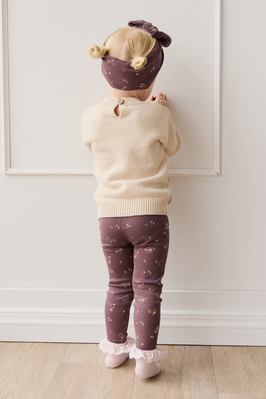 Organic Cotton Modal Everyday Legging - Petite Fleur Childrens Legging from Jamie Kay USA