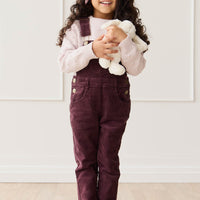 Jordie Cord Overall - Blackberry Childrens Overall from Jamie Kay USA