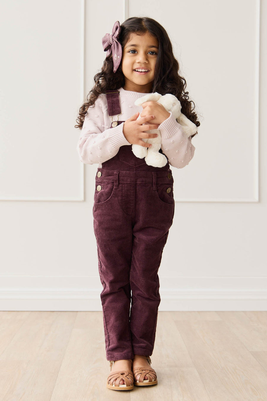 Jordie Cord Overall - Blackberry Childrens Overall from Jamie Kay USA