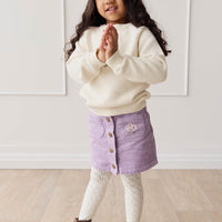 Alexis Cord Skirt - Wildflower Meadow Childrens Skirt from Jamie Kay USA