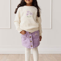 Alexis Cord Skirt - Wildflower Meadow Childrens Skirt from Jamie Kay USA