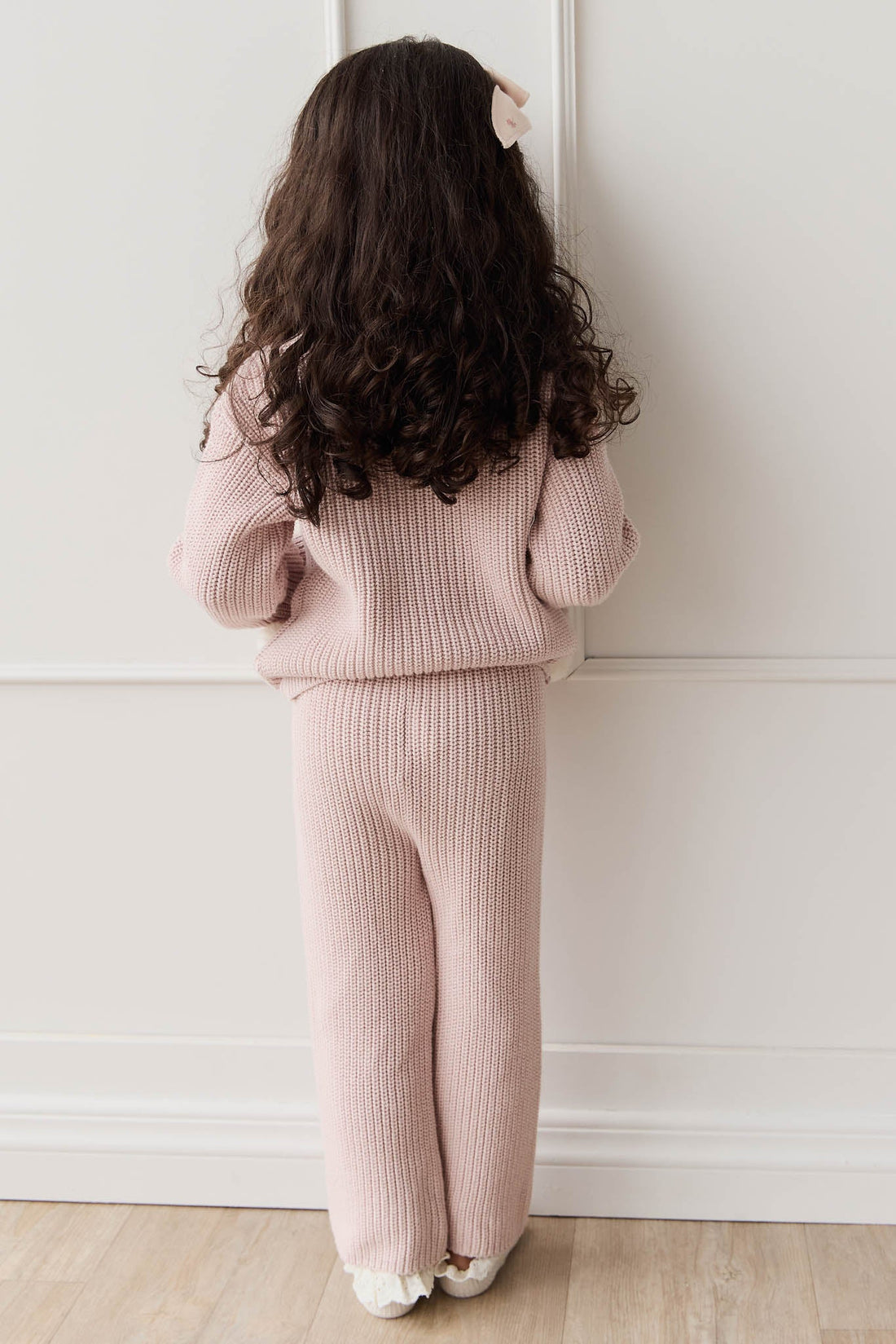 Morgan Knitted Pant - Pastel Marle Childrens Pant from Jamie Kay USA