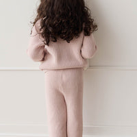 Morgan Knitted Pant - Pastel Marle Childrens Pant from Jamie Kay USA