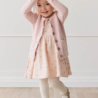 Organic Cotton Tallulah Dress - Meredith Morganite Childrens Dress from Jamie Kay USA