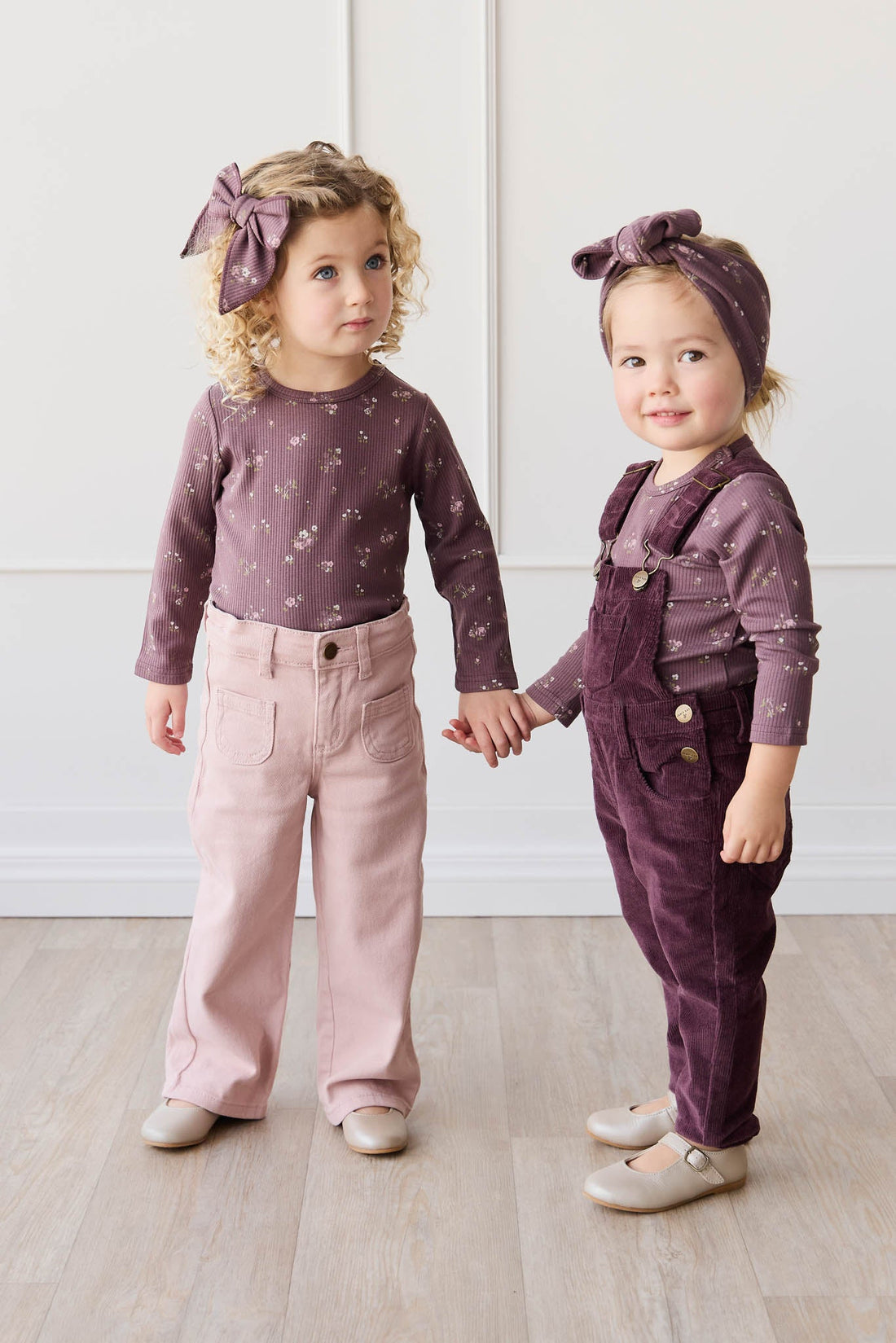 Jordie Cord Overall - Blackberry Childrens Overall from Jamie Kay USA