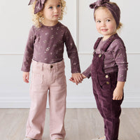 Jordie Cord Overall - Blackberry Childrens Overall from Jamie Kay USA