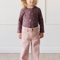 Organic Cotton Modal Long Sleeve Top - Petite Fleur Childrens Top from Jamie Kay USA