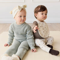 Morgan Knitted Pant - Mist Fleck Childrens Pant from Jamie Kay USA