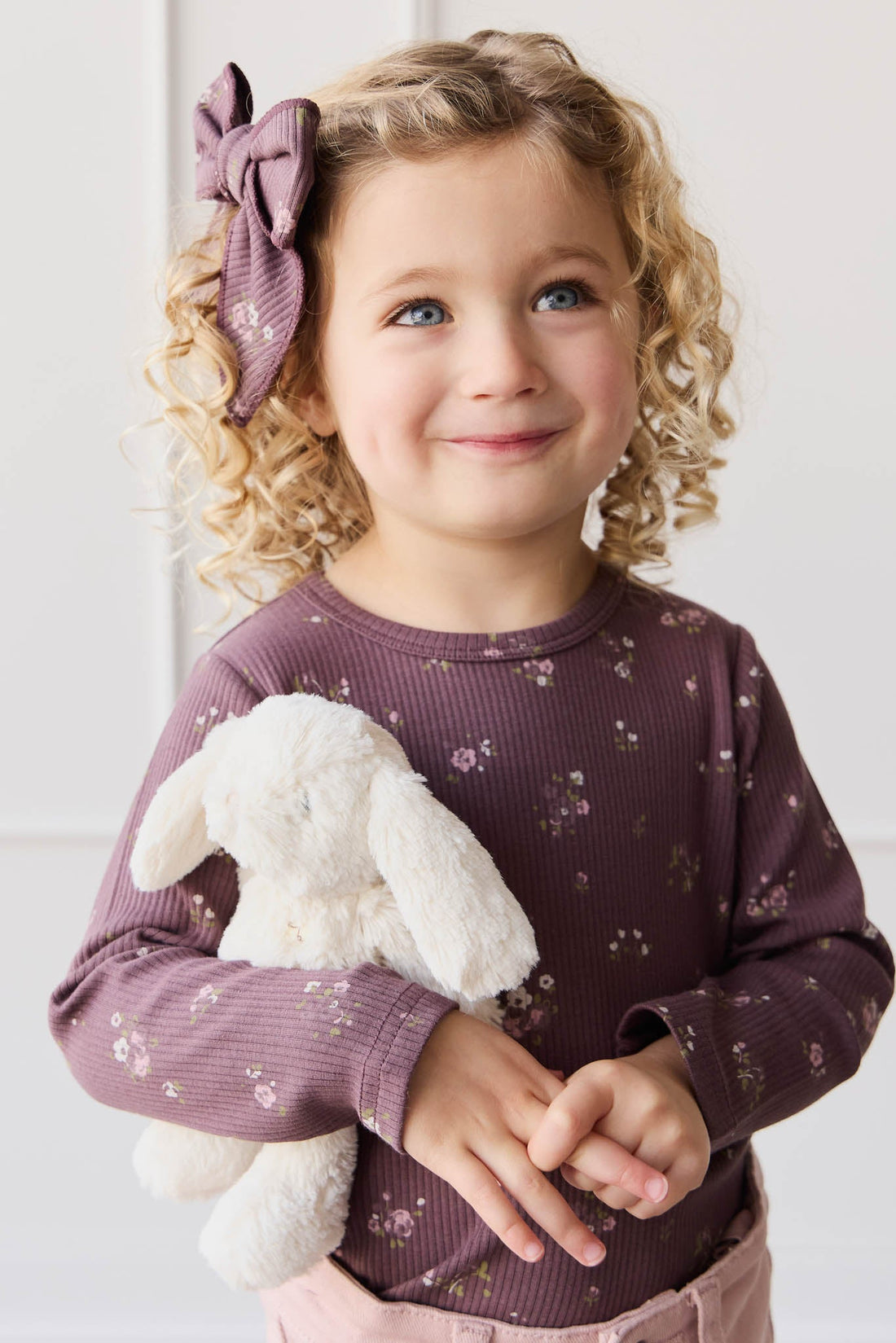 Organic Cotton Modal Long Sleeve Top - Petite Fleur Childrens Top from Jamie Kay USA