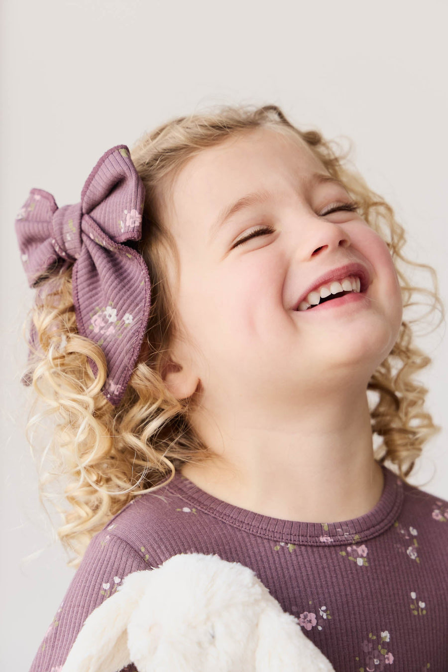 Organic Cotton Modal Bow - Petite Fleur Childrens Bow from Jamie Kay USA