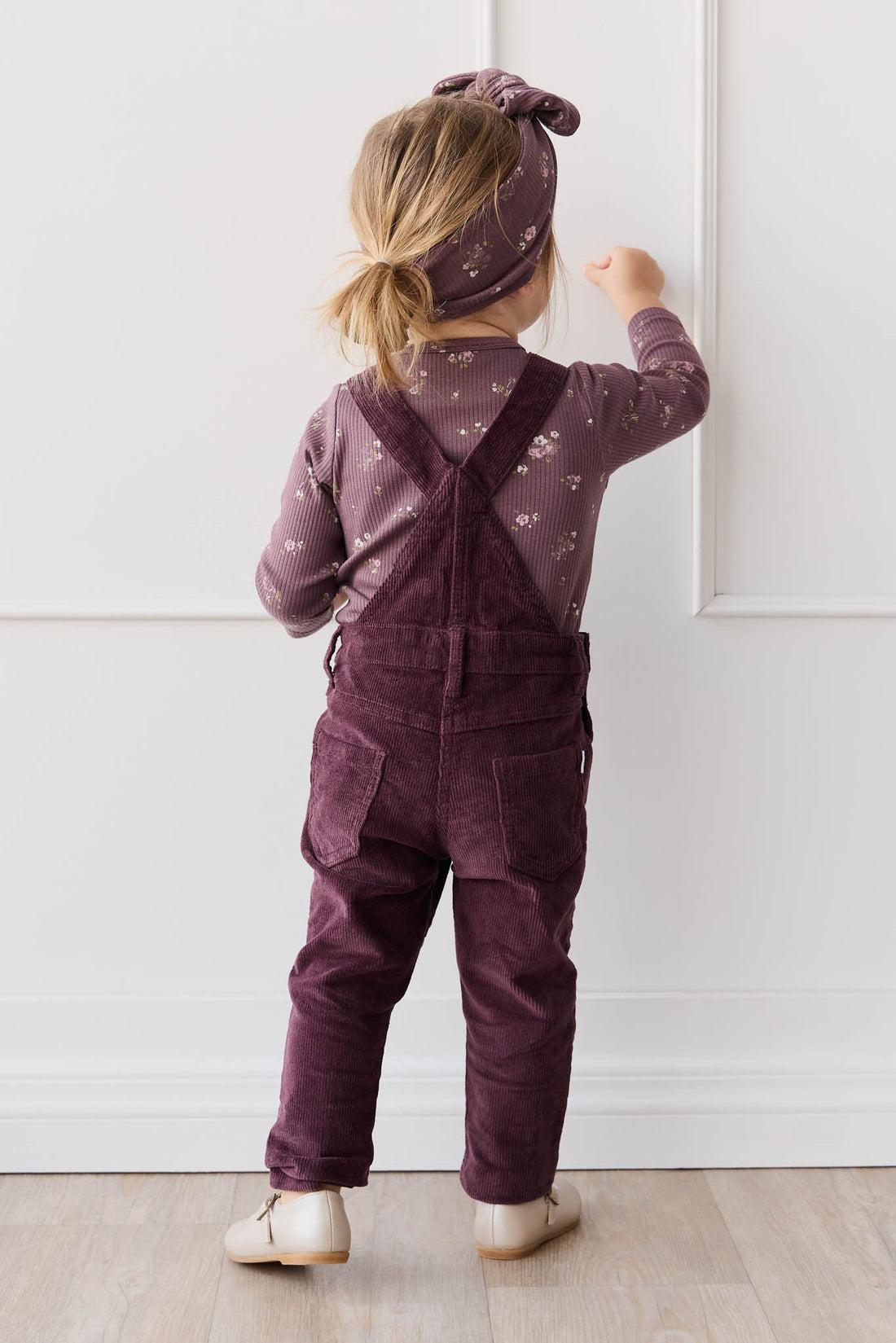 Jordie Cord Overall - Blackberry Childrens Overall from Jamie Kay USA