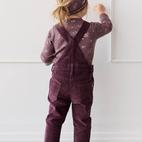 Jordie Cord Overall - Blackberry Childrens Overall from Jamie Kay USA