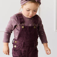 Jordie Cord Overall - Blackberry Childrens Overall from Jamie Kay USA