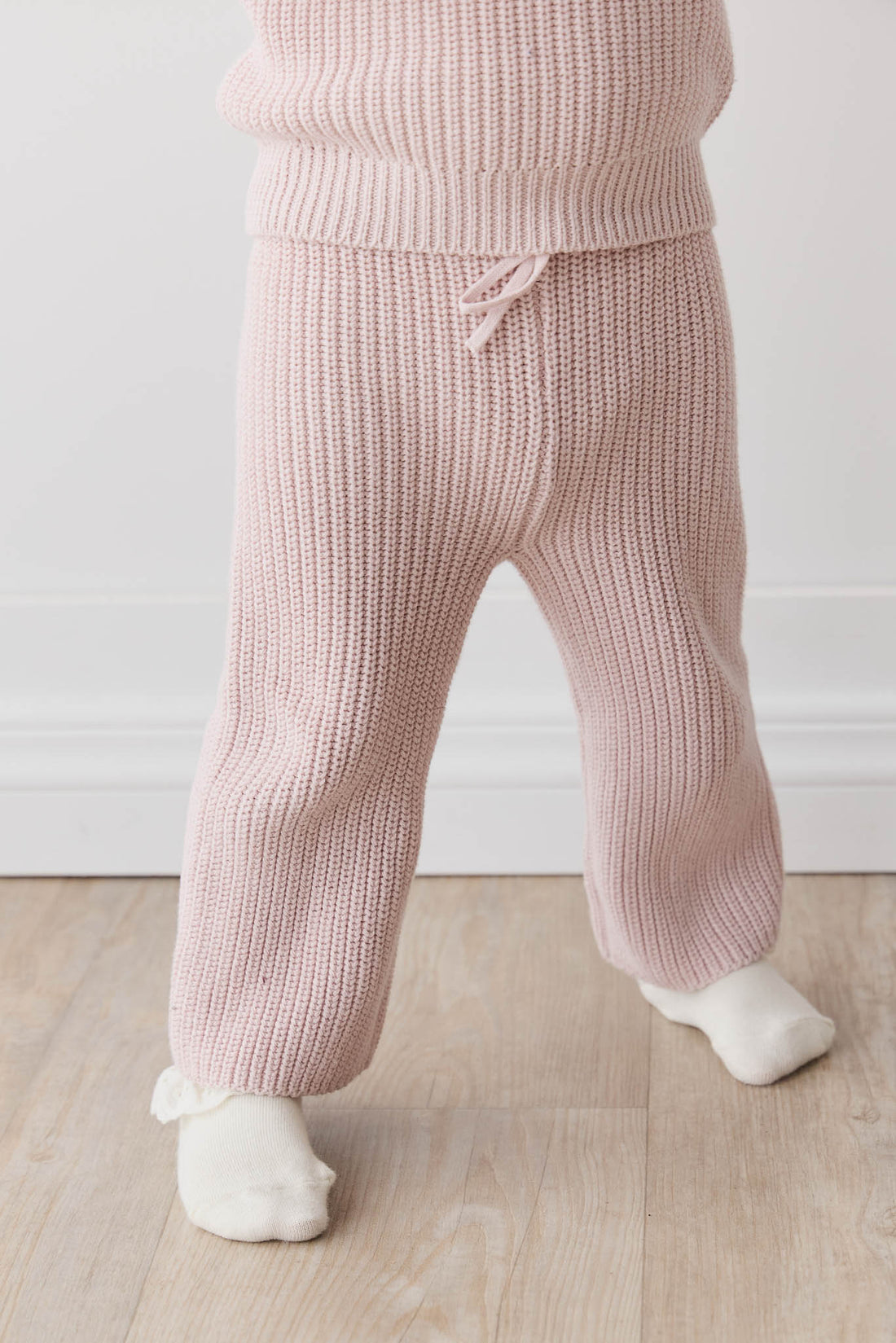 Morgan Knitted Pant - Old Rose Childrens Pant from Jamie Kay USA