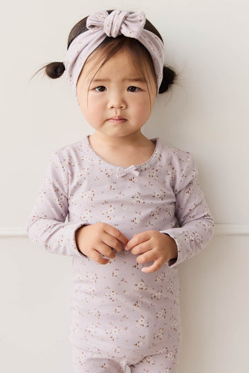 Organic Cotton Long Sleeve Top - Lulu Bloom Iris Childrens Top from Jamie Kay USA