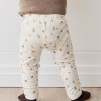 Organic Cotton Everyday Legging - Foraging Friends Childrens Legging from Jamie Kay USA