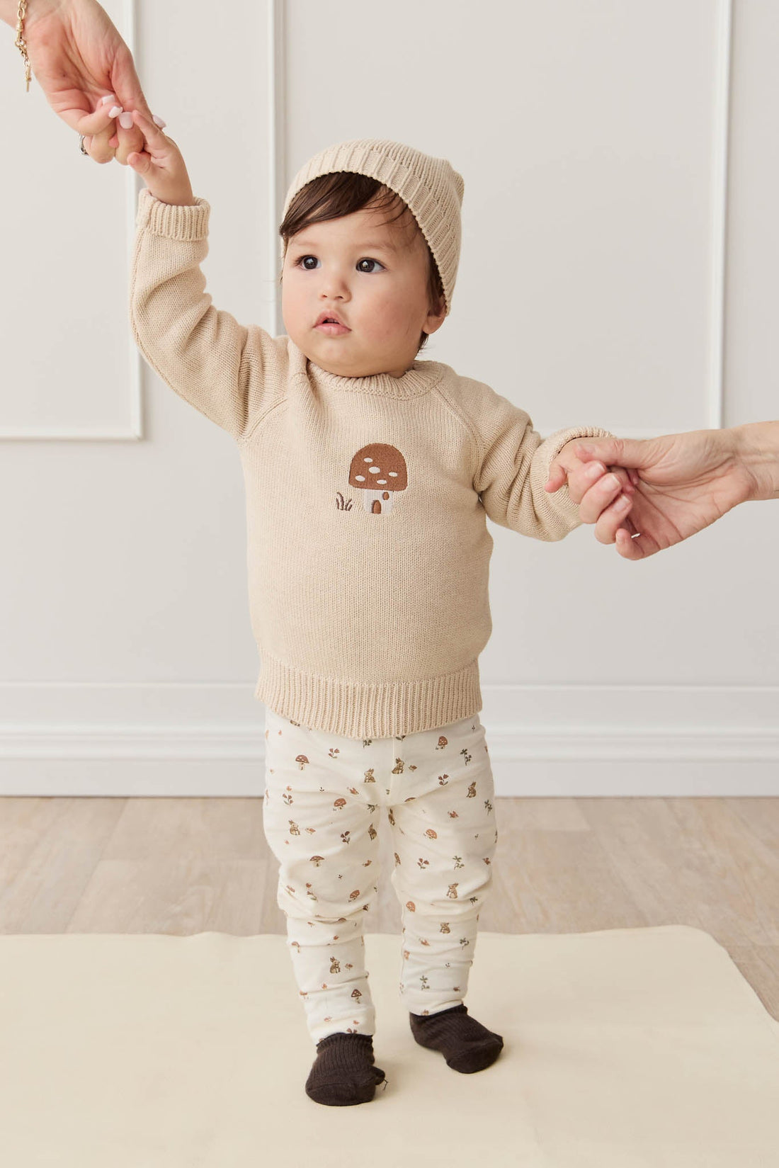 Organic Cotton Everyday Legging - Foraging Friends Childrens Legging from Jamie Kay USA