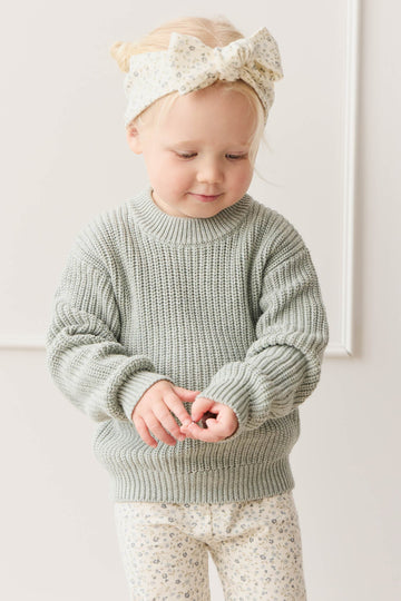 Morgan Jumper - Mist Fleck Childrens Jumper from Jamie Kay USA