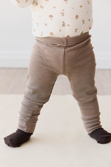 Organic Cotton Modal Legging - Brownie Marle Childrens Legging from Jamie Kay USA