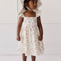 Organic Cotton Elodie Dress - Selena Blush Childrens Dress from Jamie Kay USA