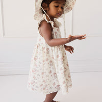 Organic Cotton Noelle Hat - Selena Blush Childrens Hat from Jamie Kay USA