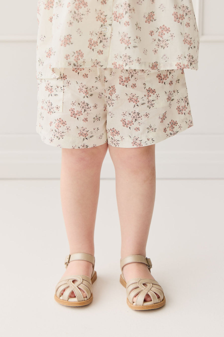 Organic Cotton Emelia Short - Selena Blush Childrens Short from Jamie Kay USA