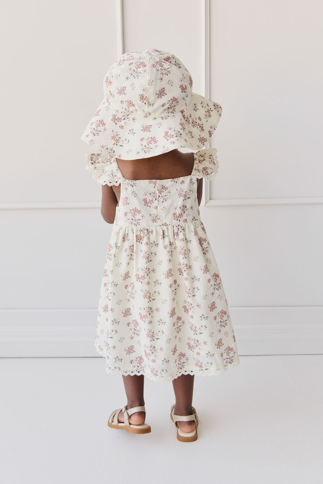 Organic Cotton Elodie Dress - Selena Blush Childrens Dress from Jamie Kay USA