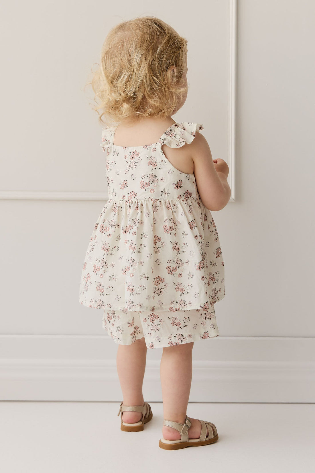 Organic Cotton Emelia Short - Selena Blush Childrens Short from Jamie Kay USA