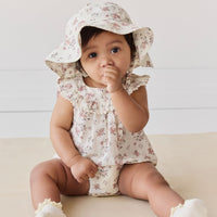 Organic Cotton Annabella Romper - Selena Blush Childrens Bodysuit from Jamie Kay USA