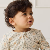 Organic Cotton Reese Zip Onepiece - Freddie Fox Childrens Pyjama from Jamie Kay USA