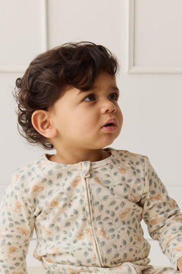 Organic Cotton Reese Zip Onepiece - Freddie Fox Childrens Pyjama from Jamie Kay USA