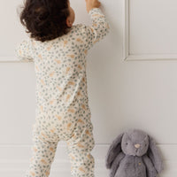 Organic Cotton Reese Zip Onepiece - Freddie Fox Childrens Pyjama from Jamie Kay USA