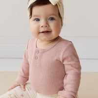 Organic Cotton Headband - Emilia Egret Childrens Headband from Jamie Kay USA