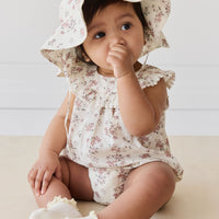 Organic Cotton Noelle Hat - Selena Blush Childrens Hat from Jamie Kay USA