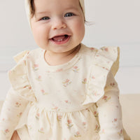 Organic Cotton Vivienne Playsuit - Emilia Egret Childrens Playsuit from Jamie Kay USA