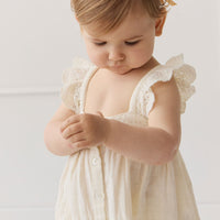 Organic Cotton Muslin Anja Top - Parchment Childrens Top from Jamie Kay USA